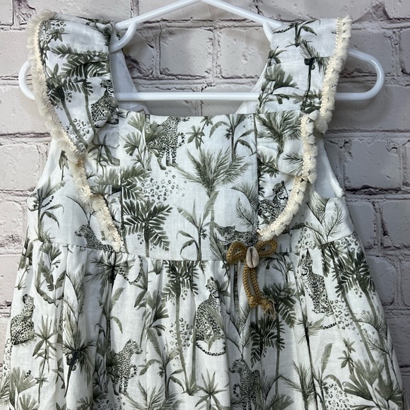 PAZ RODRIGUEZ GREEN SAFARI DRESS SPANISH MODA. - Picture 3 of 8